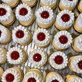 Mohn-Topfen-Himbeer Dessert
